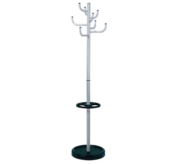 Portemanteau Sierra 8 patères en aluminium coloris noir