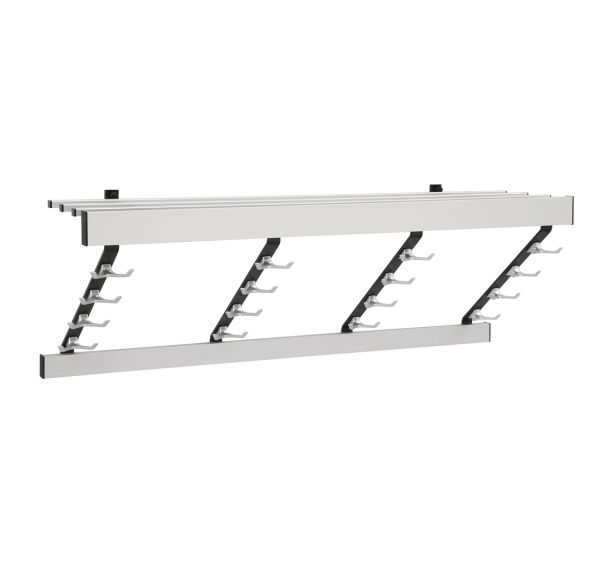 Portemanteau mural R - Nbr patère : 16 - Noir