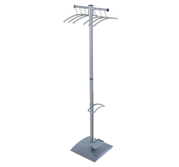 Portemanteau sur pied G12 aluminium coloris argent