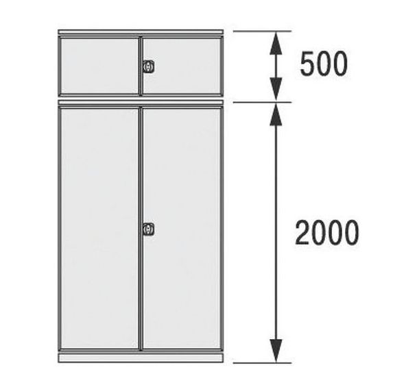 Portes à deux battants - largeur 1000 mm - Bito