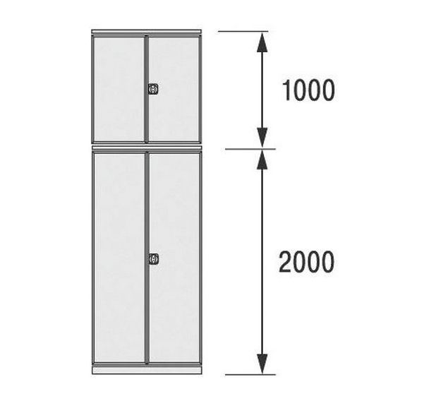 Portes à deux battants - largeur 1000 mm - Bito