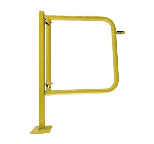 Portillon de protection avec poteau