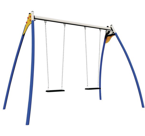 Portique 2 balançoires Trilli - 3/12 ans - scellement direct