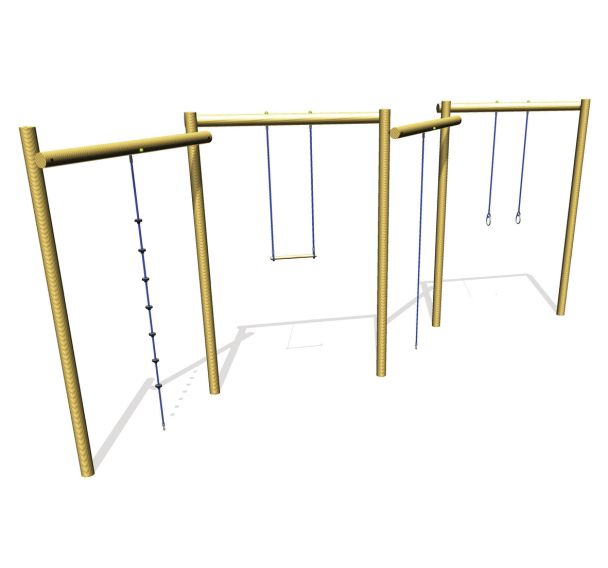 Portique 4 agres - scellement direct