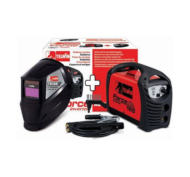 Poste de soudage inverter à électrode MMA et cagoule de soudage