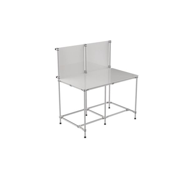 Poste de travail fixe 1 tablette avec panneau informatif