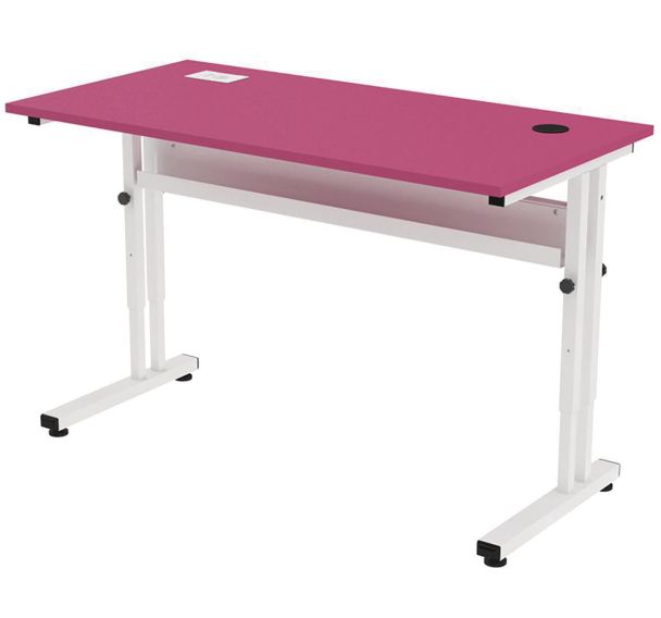 Poste écran Mini PMR mélaminé réglable avec boitier recharge