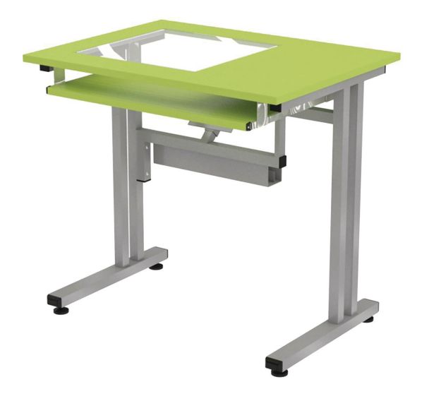 Poste informatique scolaire Mini pour écran encastré à gauche