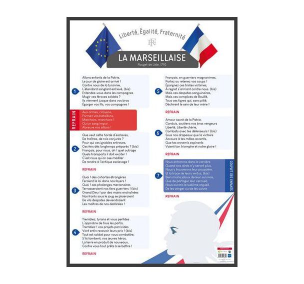 Poster 50x70cm la Marseillaise