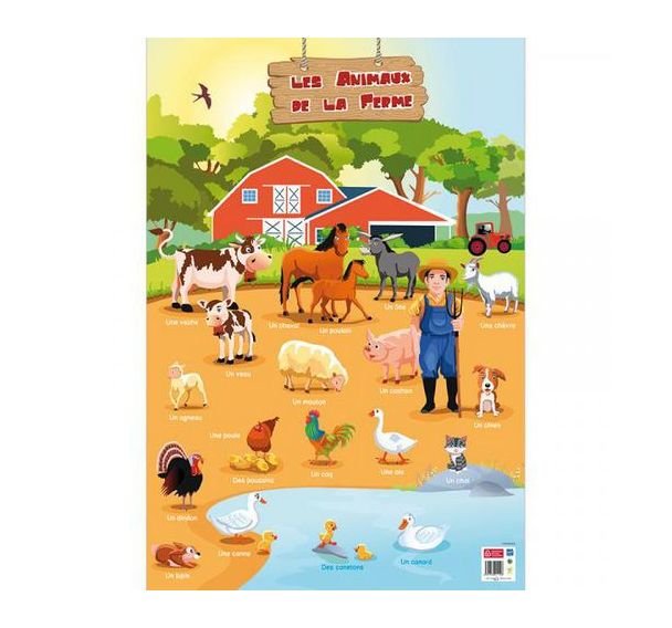 Poster Les animaux de la ferme
