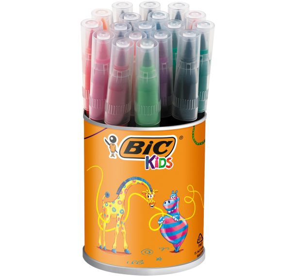 Pot 18 feutres pinceaux visaquarelle Bic