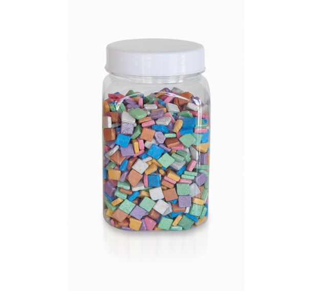 Pot 1kg de mosaïques nacrées couleurs assorties