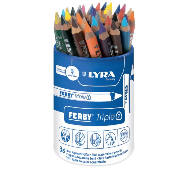 Pot 36 crayons Triple One Ferby Ø mine 6,25 mm