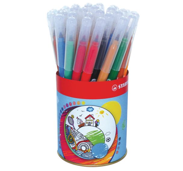Pot 36 feutres dessin Trio Stabilo