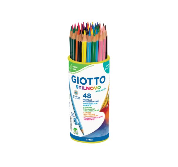 Pot 48 crayons couleurs Giotto Stilnovo Aquarellables