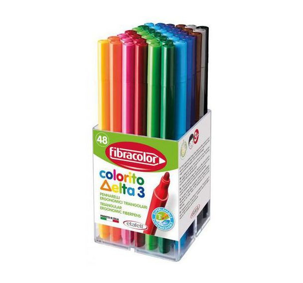 Pot 48 feutres Colorito Delta 3