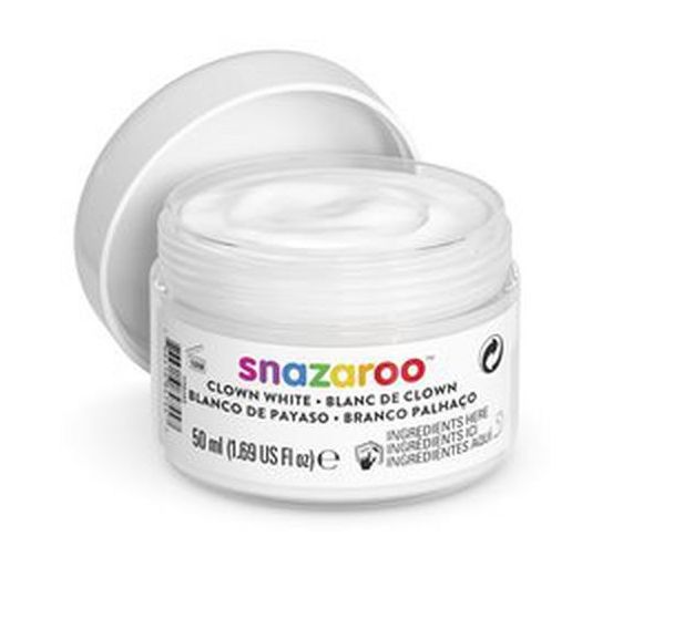 Pot 50ml maquillage blanc de clown