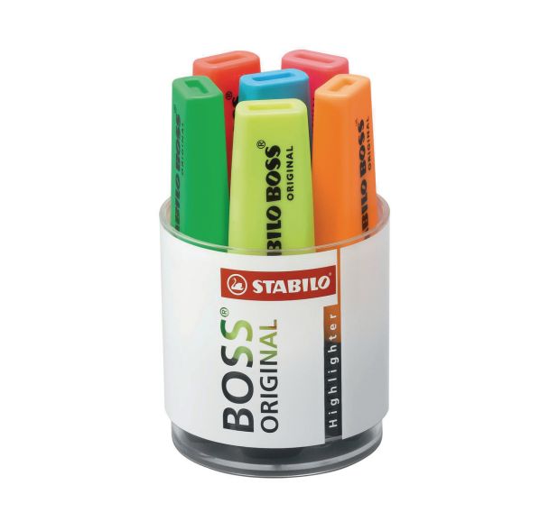 Pot 6 Stabilo boss original fluo