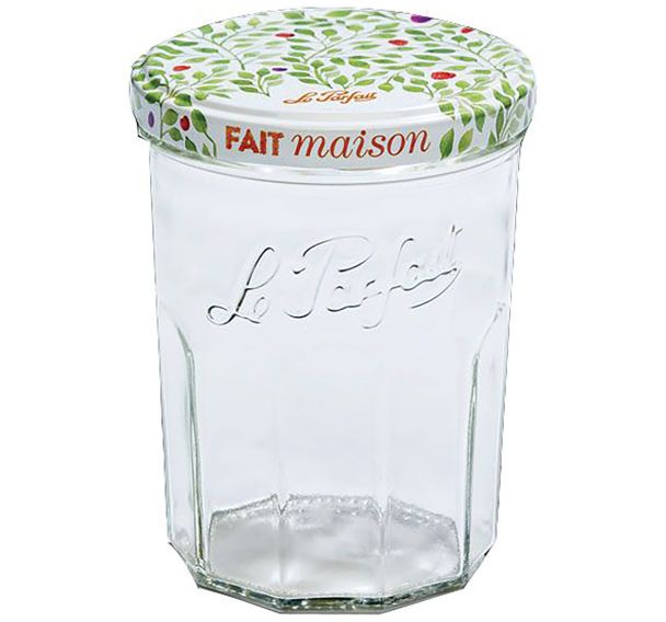 Pot à confiture+couvercle 385ml x6
