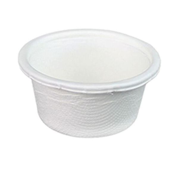 Pot à sauce rond en fibre de canne sans couvercle