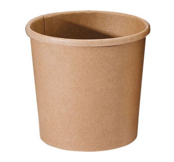 Pot à soupe rond en carton brun - Lot de 500 - Matfer Flo