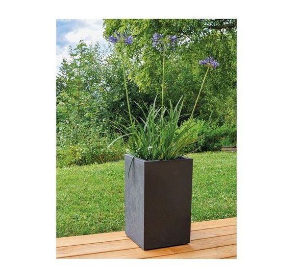 Pot carré haut Basalt Up - 36l