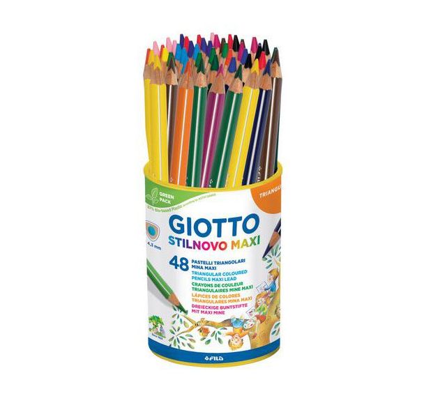 Pot de 48 crayons de couleurs GIOTTO Stilnovo Maxi