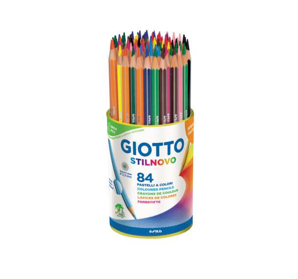 Pot de 84 crayons couleurs assorties Omyacolor Giotto Stilnovo 2
