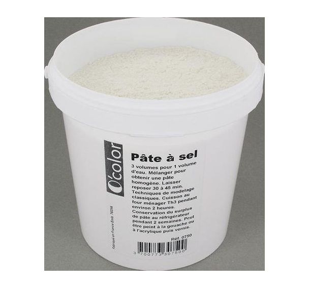 Pot plastique de 1kg de pâte à sel