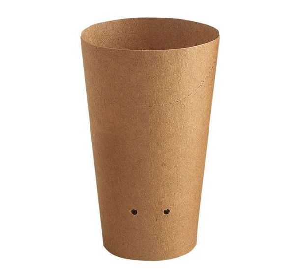 Pot snack rond en carton kraft - Lot de 1000 - Matfer Flo