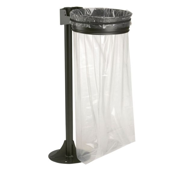 Poteau 1 ou 2 poubelles sur platine à fixer - gris manganese-Rossignol Pro