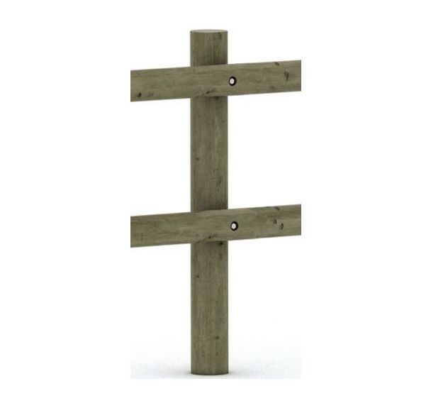 Poteau Armorique 1 lisse Ø 12 cm H150 cm - pin