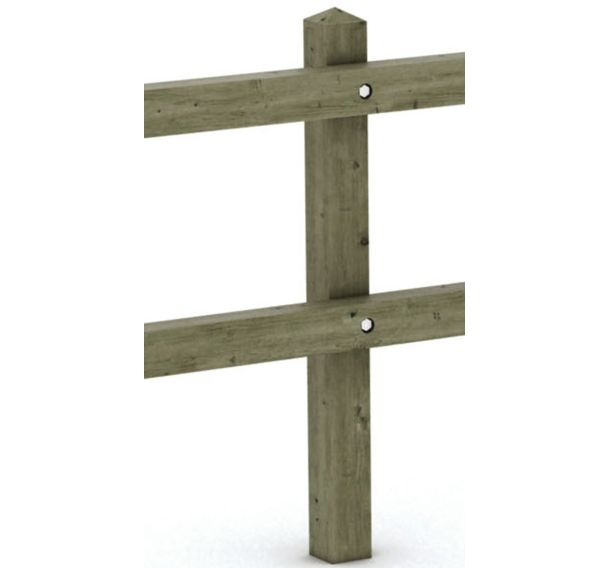 Poteau Cornouaille 1 lisse 9x9x150 cm - pin