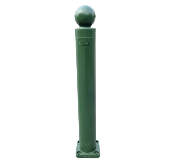 Poteau à mémoire de forme à platine Ø100mm boule - Viso