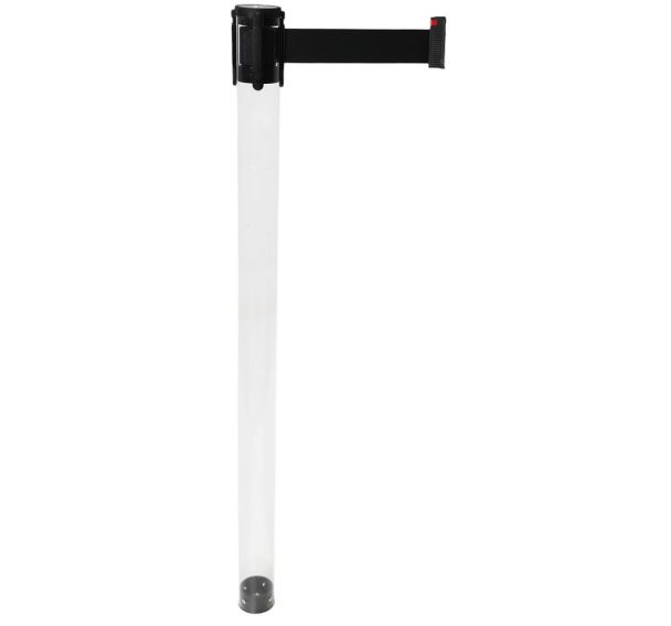Poteau à sangle - Tube transparent - Manutan EXPERT