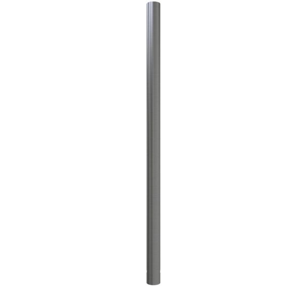 Poteau acier inox stationnaire à bétonner avec 2 anneaux
