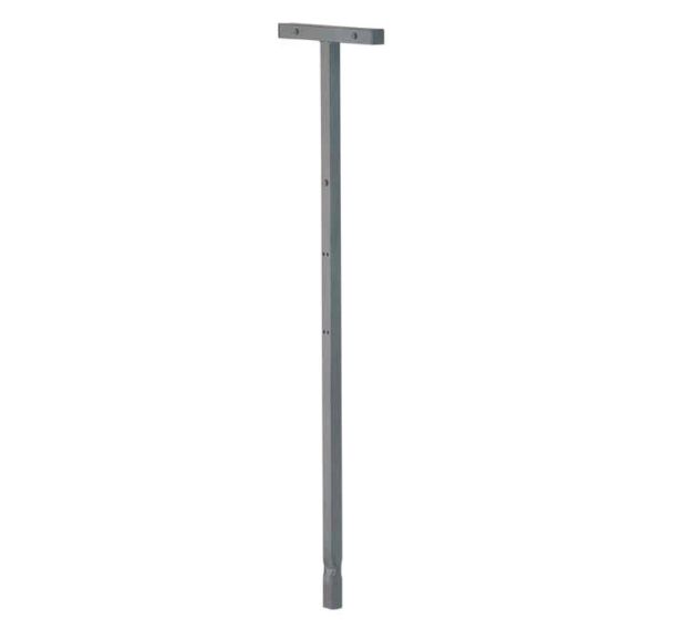 Poteau acier poubelle 1/2 ronde 20/40L