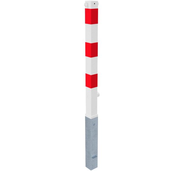 Poteau amovible blocage triangulaire réfléchissant 2 anneaux - Schake