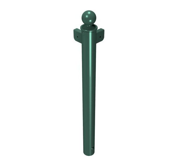 Poteau angle de protection de bordure avec transversale