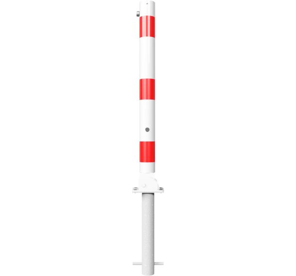 Poteau blocage manchon de sol réfléchissants avec anneau