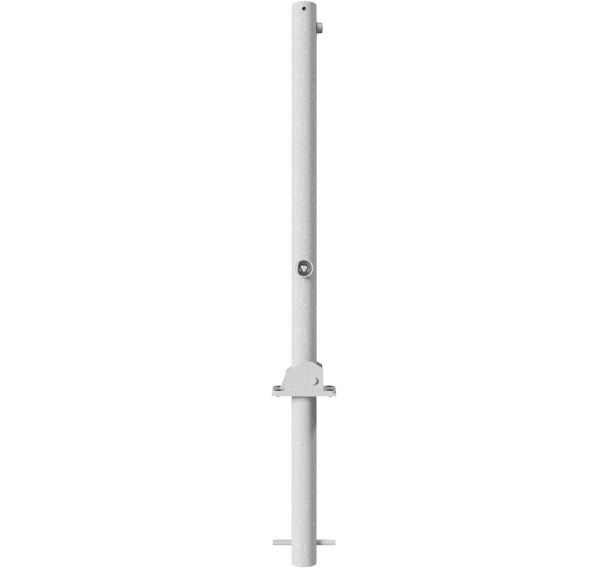 Poteau blocage triangulaire à bétonner manchon anneau - Schake