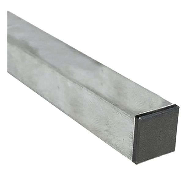 Poteau carré pour panneau signalisation acier galva 40x40 mm