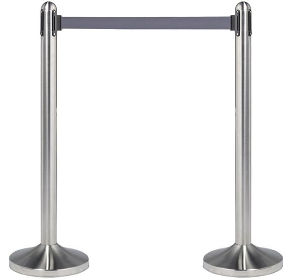 Poteau corde rétractable en inox