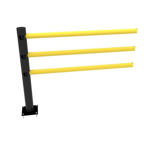 Poteau d'extension d'angle 90° - 3 lisses -Kit DELTA- Dancop