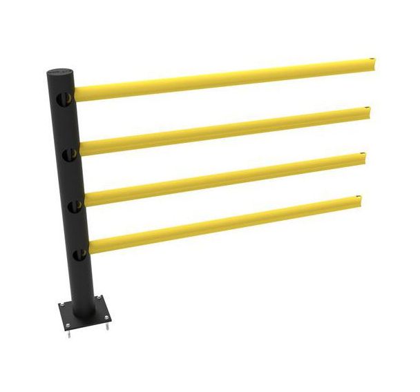 Poteau d'extension d'angle 90° - 4 lisses -Kit DELTA- Dancop