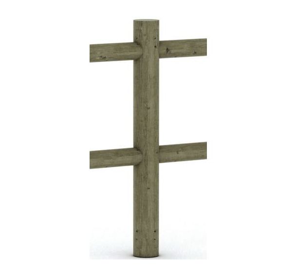 Poteau d'angle Normandie 1 lisse Mobextan