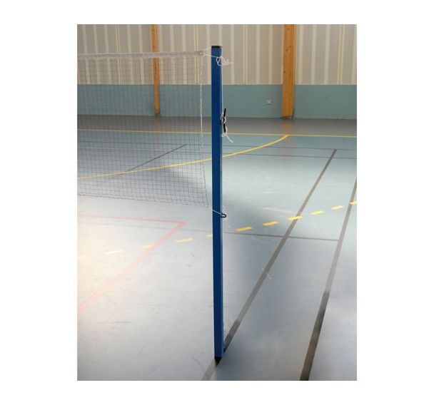 Poteau de badminton 40 x 40 acier pour entrainement à sceller central