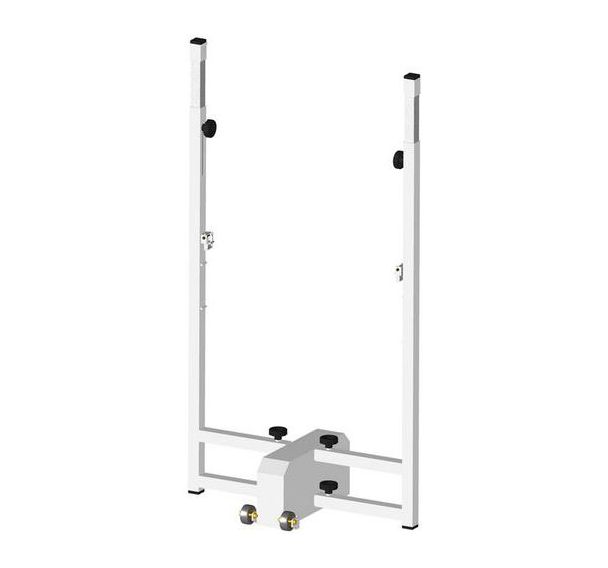 Poteau de badminton central double - compétition homologué FFBAD