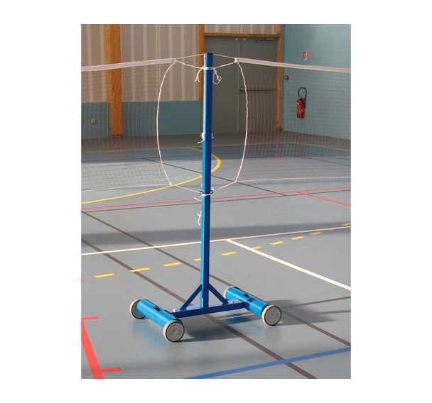 Poteau de badminton central scolaire lesté à 45kg / L'unité