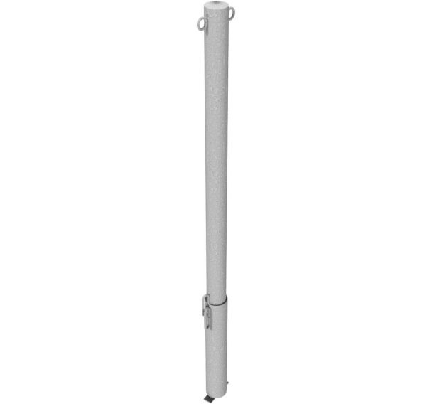 Poteau de dissuasion amovible pour cadenas avec 2 anneaux